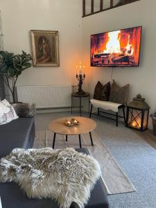 Posezení v ubytování 3 room Apartment in country