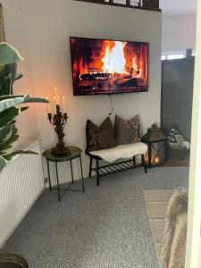 Posezení v ubytování 3 room Apartment in country