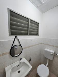 Koupelna v ubytování Double S Hostel