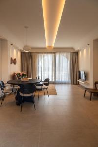 Posezení v ubytování Depalyma Suites