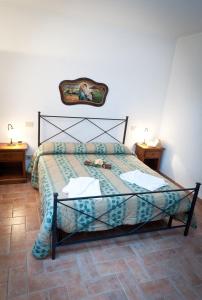 Un pat sau paturi într-o cameră la Capracotta