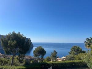 a view of the ocean from a villa at Villa with amazing sea views in Port d’Andratx