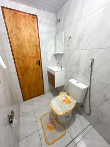 Phòng tắm tại Oásis morro branco casa de praia