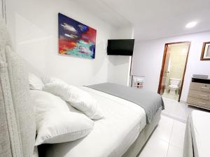 TV a/nebo společenská místnost v ubytování Hotel CasaBlanca Cartagena