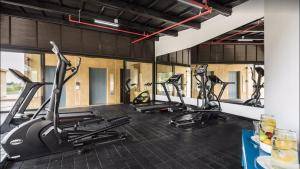 Fitness centrum a/nebo fitness zařízení v ubytování Aparta Suite Holet Rioverde Aeropuerto JMC
