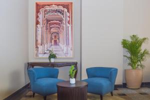Urban Suites by BluSalzz, Jaipur - Rajasthan的休息区