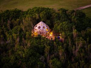 an igloo house in the middle of a forest at The Hive - Sunset at Misty Mountain Reserve in Stormsrivier +7 photos