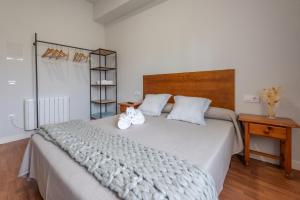 Cama o camas de una habitación en Pensión Casa Castelao 31 O Grove
