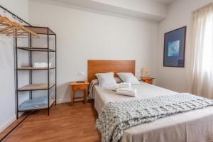 Cama o camas de una habitación en Pensión Casa Castelao 31 O Grove