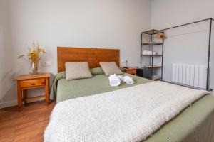 Cama o camas de una habitación en Pensión Casa Castelao 31 O Grove