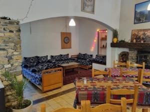 Posezení v ubytování Gite des Monges