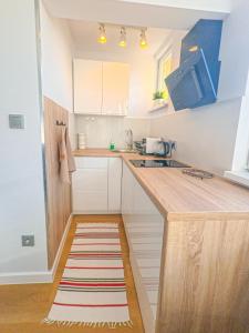 Kuchnia lub aneks kuchenny w obiekcie Apartament Parkowy Rabka