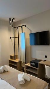 Postel nebo postele na pokoji v ubytování Hotel MLC San Sebastian