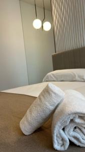 Postel nebo postele na pokoji v ubytování Hotel MLC San Sebastian