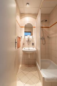 A bathroom at Hotel Slovakia