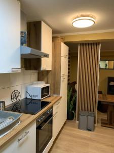 Η κουζίνα ή μικρή κουζίνα στο Gemütliches Apartment in Bodenfelde