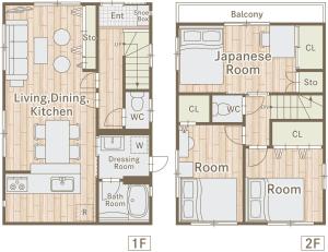 a floor plan of a house at FINOA Residential Suite Higashikanamachi in Tokyo