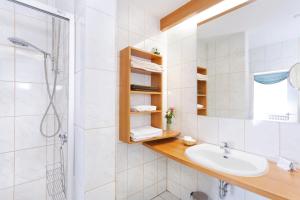 Ein Badezimmer in der Unterkunft Gasthof Tepferdt