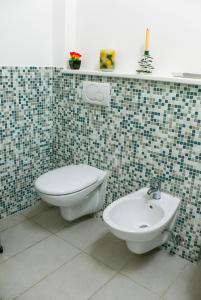 Koupelna v ubytování Le Corti