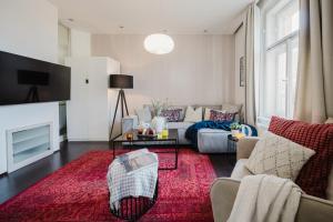 Uma área de estar em Prague Days - Stylish Apartment - Netflix - Hip District