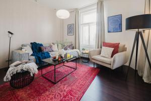 Uma área de estar em Prague Days - Stylish Apartment - Netflix - Hip District