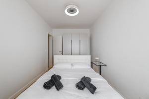Posteľ alebo postele v izbe v ubytovaní Apartment Stiv Luxe