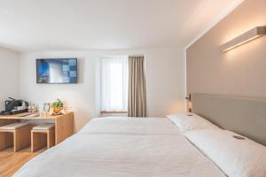 TV a/nebo společenská místnost v ubytování Hotel Artist