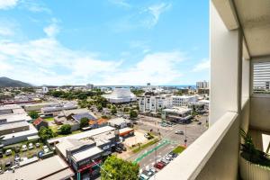 a view of a city from a building at Cairns Central Apartment 1011 in Cairns