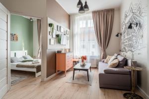 Χώρος καθιστικού στο Klimatyzowane Apartamenty Stary Toruń by Rentoom
