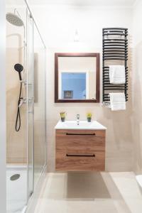 Ένα μπάνιο στο Klimatyzowane Apartamenty Stary Toruń by Rentoom