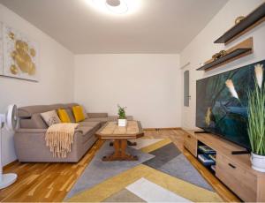 Posezení v ubytování Apartament Flora