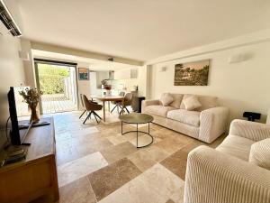 Χώρος καθιστικού στο Pyla sur mer appartement terrasse a 100m de la plage