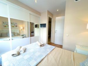 Posteľ alebo postele v izbe v ubytovaní Apartamento en Marbella Centro