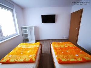 Postel nebo postele na pokoji v ubytování Apartment and room Anica