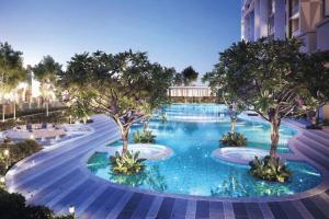 an image of a swimming pool with trees in it at Trion Kuala Lumpur For KLCC view BLOCK C in Kuala Lumpur