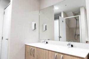 Koupelna v ubytování Albergue San Nicolás