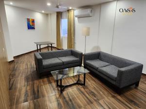 Posezení v ubytování Oasis Suites