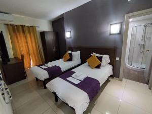 The Windsor Hotel客房内的一张或多张床位