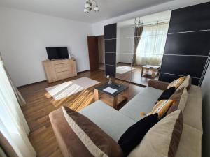 TV a/nebo společenská místnost v ubytování Modern Residential Apartment Bucharest
