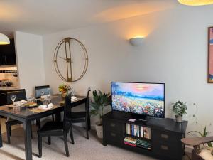 Lombok Apartment near Old Street,Islington,Angel的电视和/或娱乐中心