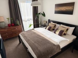 Lombok Apartment near Old Street,Islington,Angel客房内的一张或多张床位