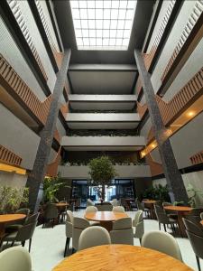 Restaurace v ubytování Requinte e conforto a beira-mar