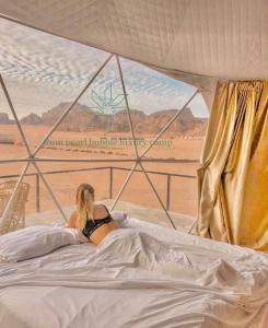 Postel nebo postele na pokoji v ubytování RUM PEARL BUBBLE lUXURY CAMP