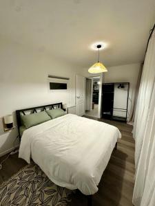 Ένα ή περισσότερα κρεβάτια σε δωμάτιο στο Appartement cosy à Soissons