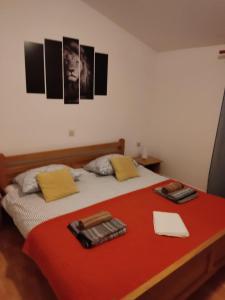 Ένα ή περισσότερα κρεβάτια σε δωμάτιο στο Apartments Ivana