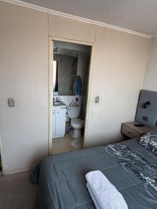Postel nebo postele na pokoji v ubytování Departamento Amoblado
