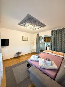 TV a/nebo společenská místnost v ubytování Apartments Marija