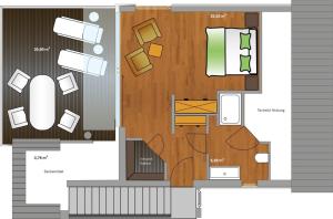 Půdorys ubytování KYST 5410 Floating Home 2