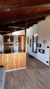 Kuchyň nebo kuchyňský kout v ubytování Silvydolomitiapartment