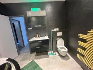 Koupelna v ubytování Exkluzivní prostorný apartmán